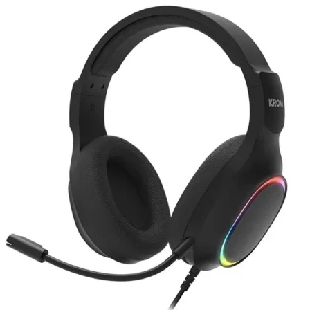 Krom Combo Gaming PC Kenta 4 en 1 con Retroiluminación RGB Negro